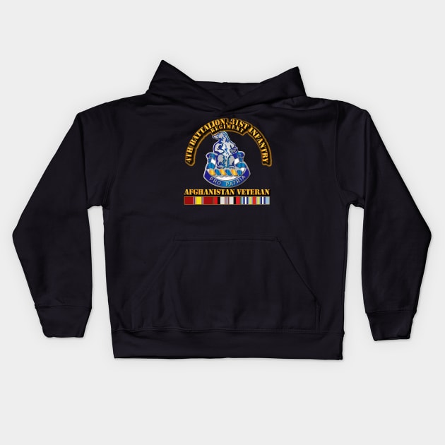 4th Bn 31st Infantry - Afghanistan Veteran Kids Hoodie by twix123844